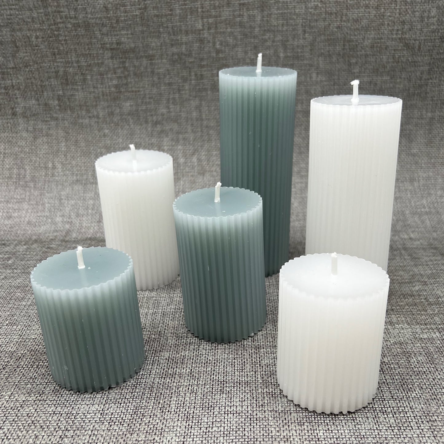 SET ribbelkaarsen - 3 stuks - 4-6 branduren