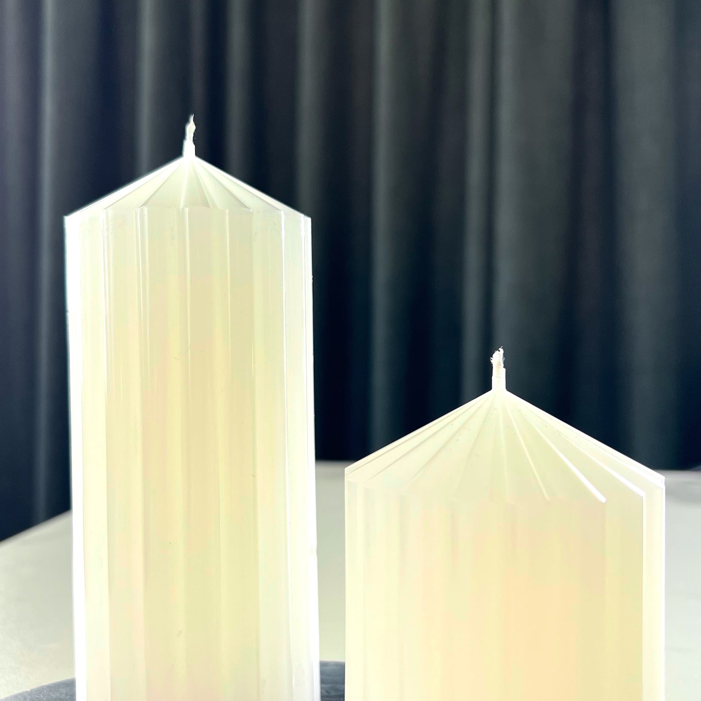 SET ribbelkaarsen XL - 2 stuks