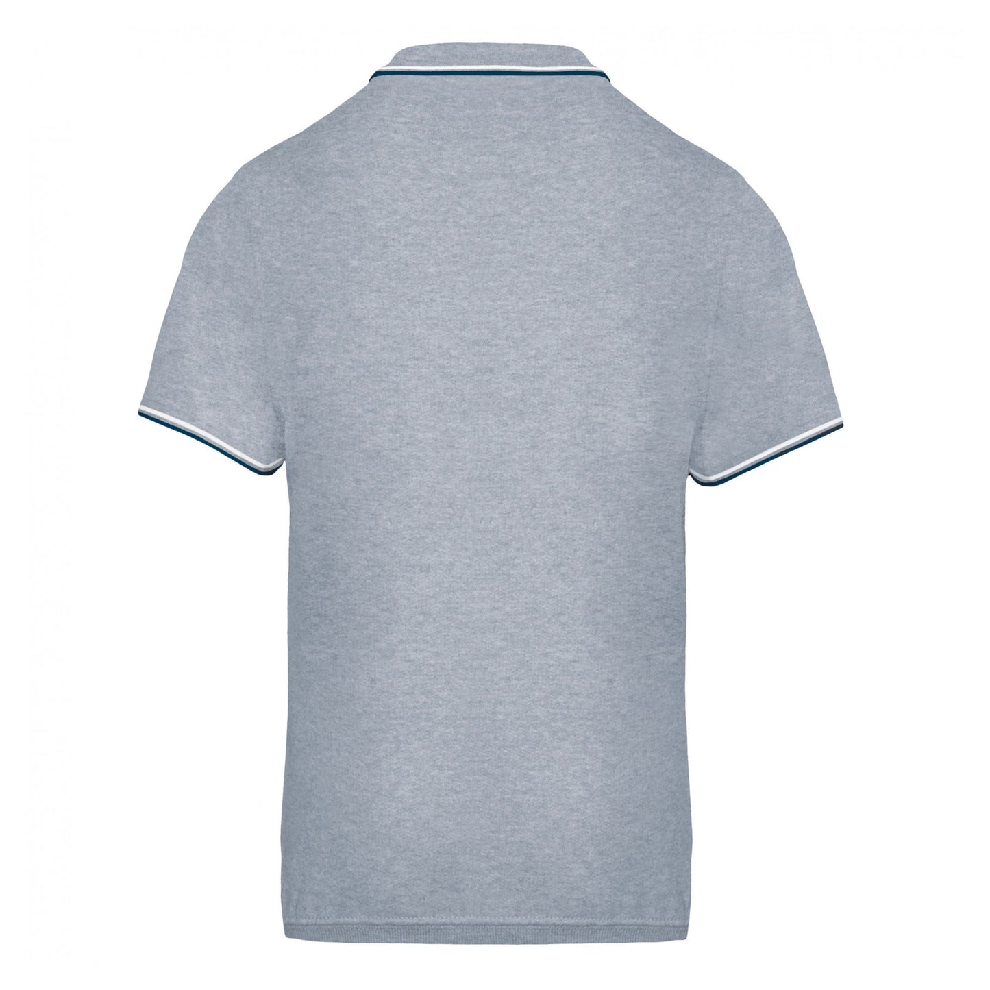 Gepersonaliseerde polo met koersfiets grijs