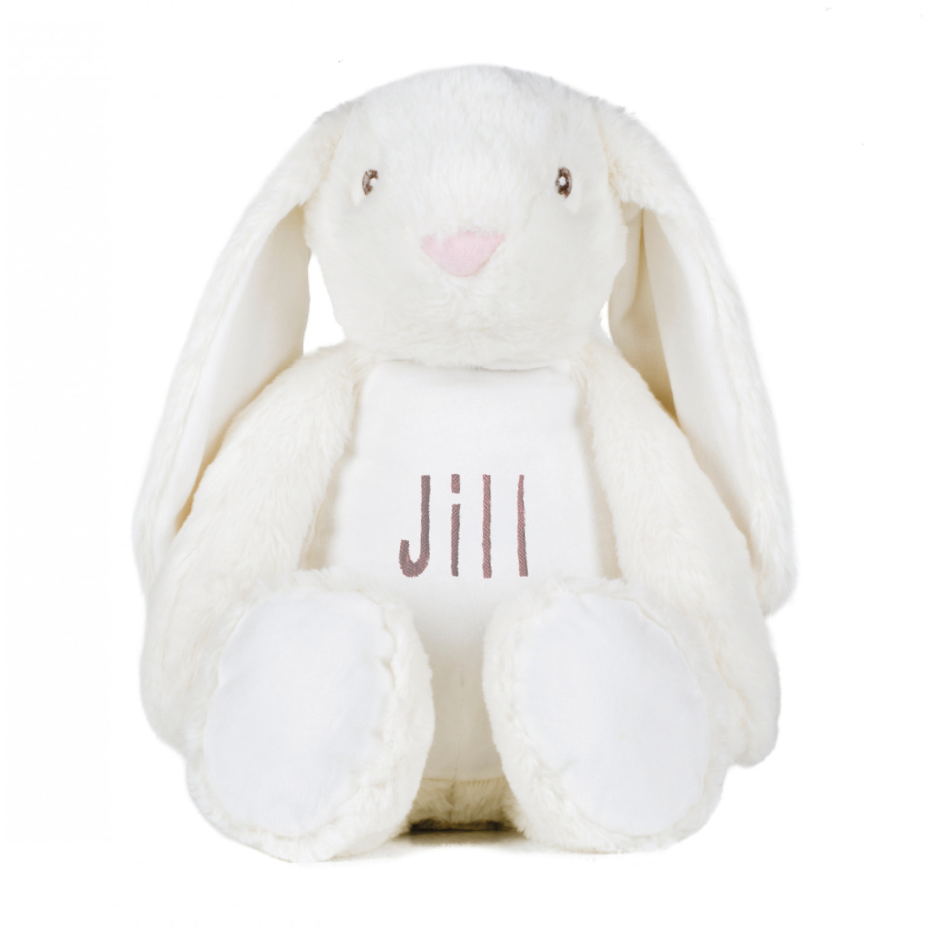 Knuffelbeer met naam gepersonaliseerd geboruurd