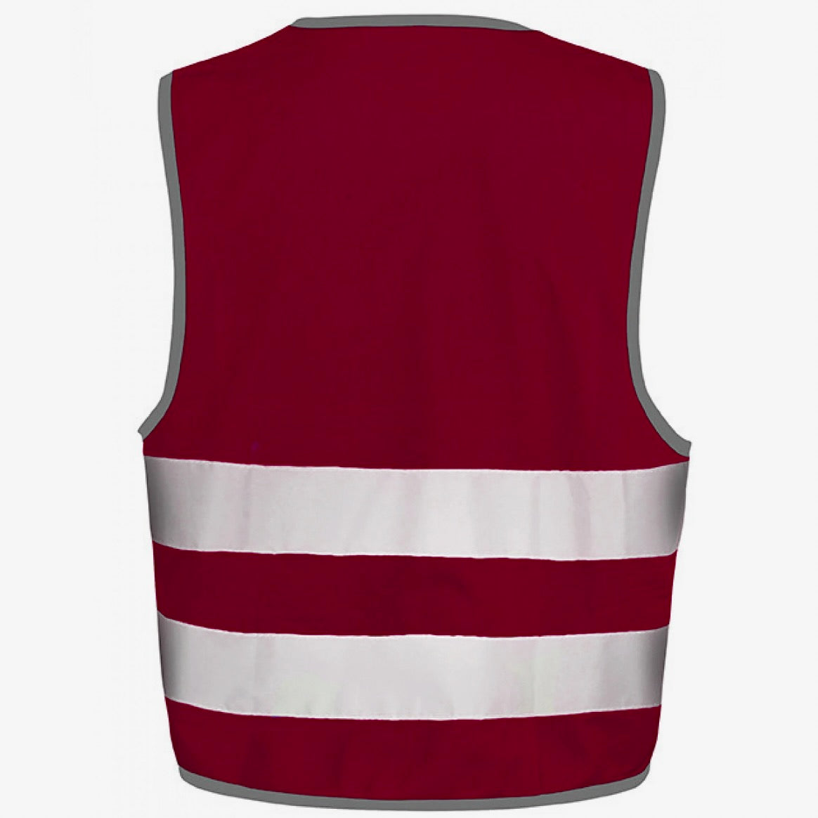 Fluovest- burgundy met naam, gepersonaliseerd geborduurd