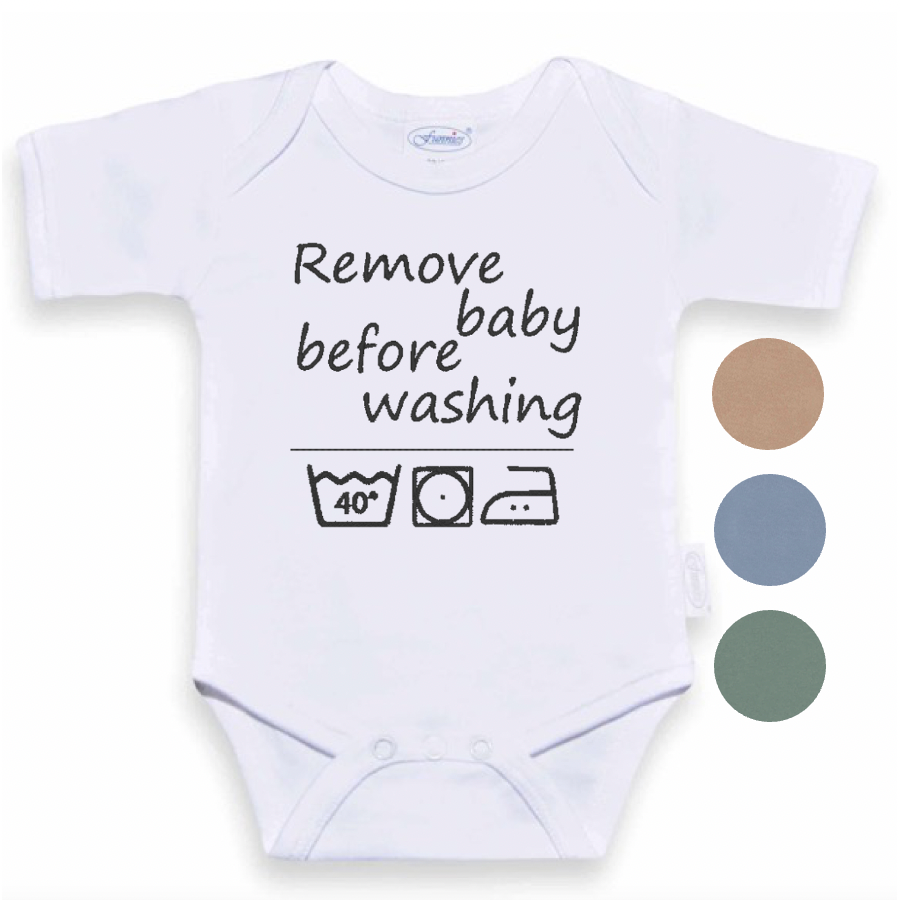 Romper remove baby before washing