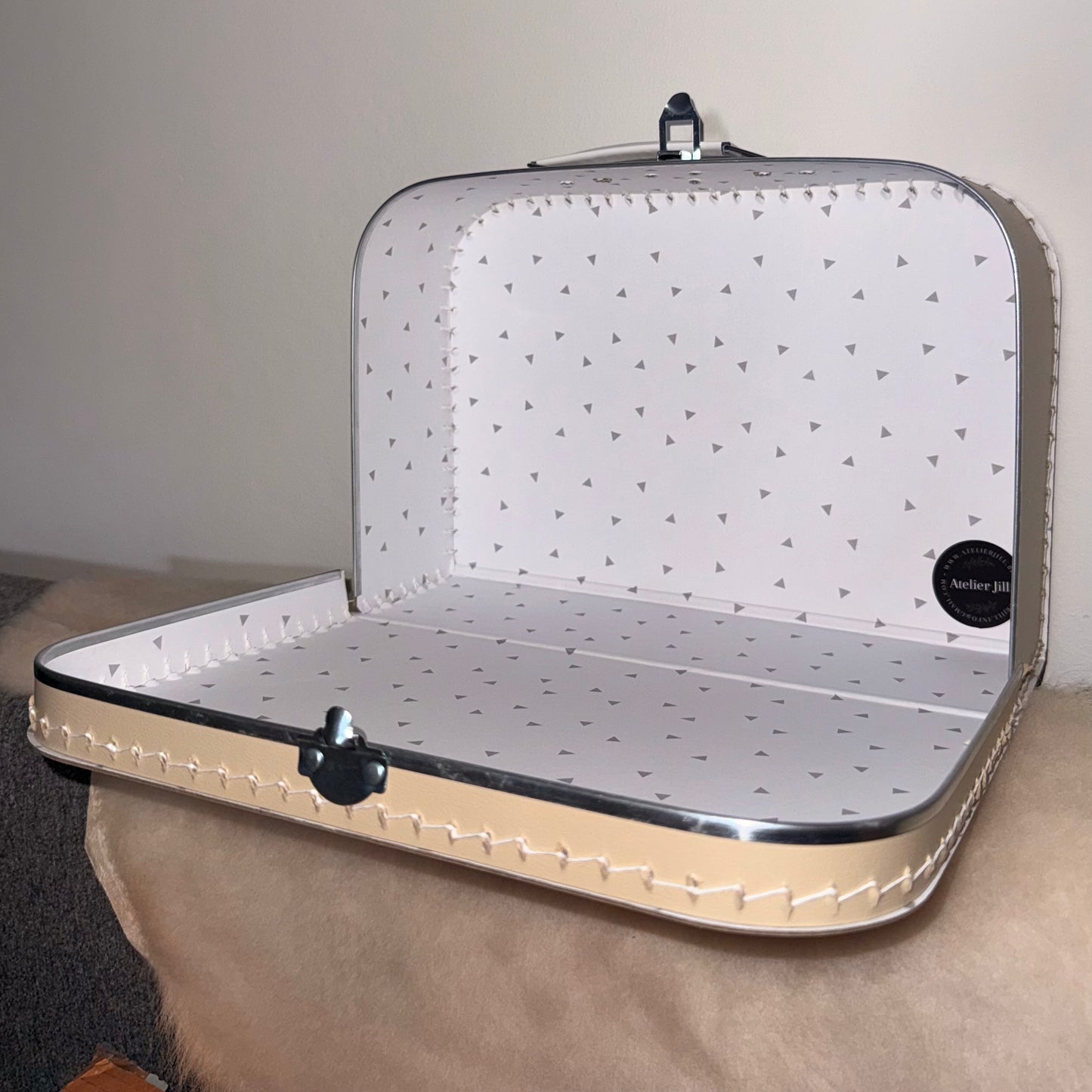 Kinderkoffer met naam 30 cm - transferdruk