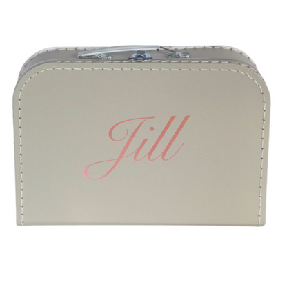 Kinderkoffer met naam 30 cm - transferdruk