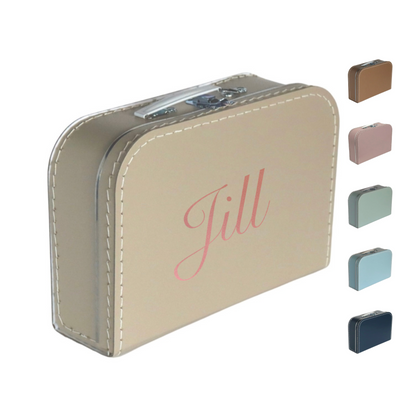 Kinderkoffer met naam 30 cm - transferdruk