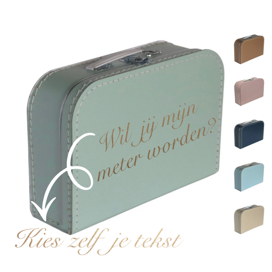 Kinderkoffer tekst naar keuze 30 cm - transferdruk